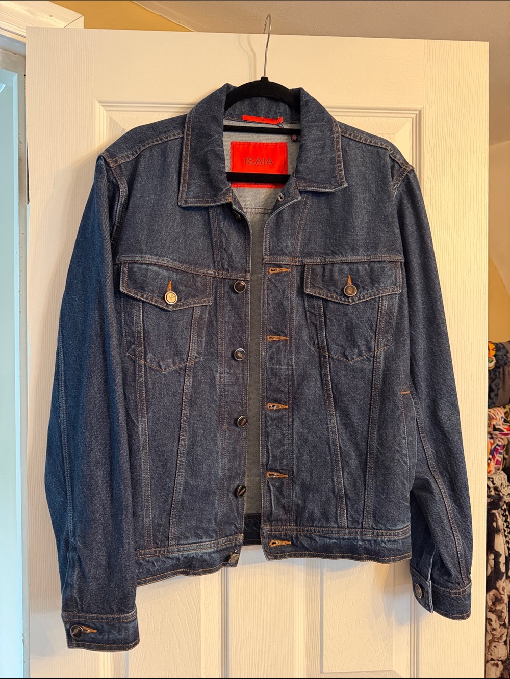 Isaia Dark Blue Denim Jacket